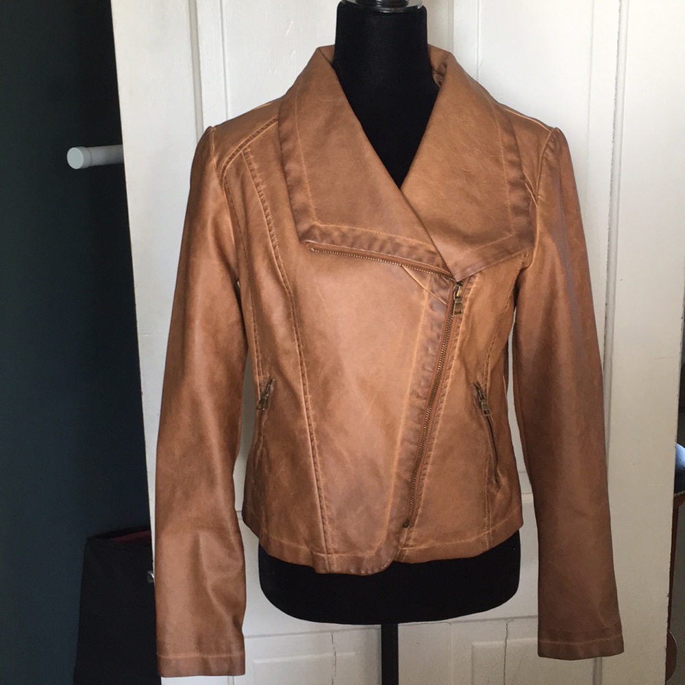 Very cute faux leather jacket. Never worn!NWOT - Picture 1 of 4